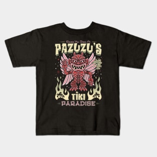 Pazuzu Tiki Bar - Creepy Cute Exorcist Demon - Hawaii Island Vacation Kids T-Shirt